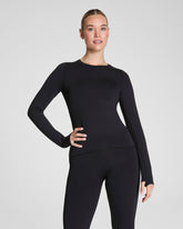 SPANXshapeâ„¢ Get Moving Long Sleeve Top with SecretSweat Tech | Eclipse